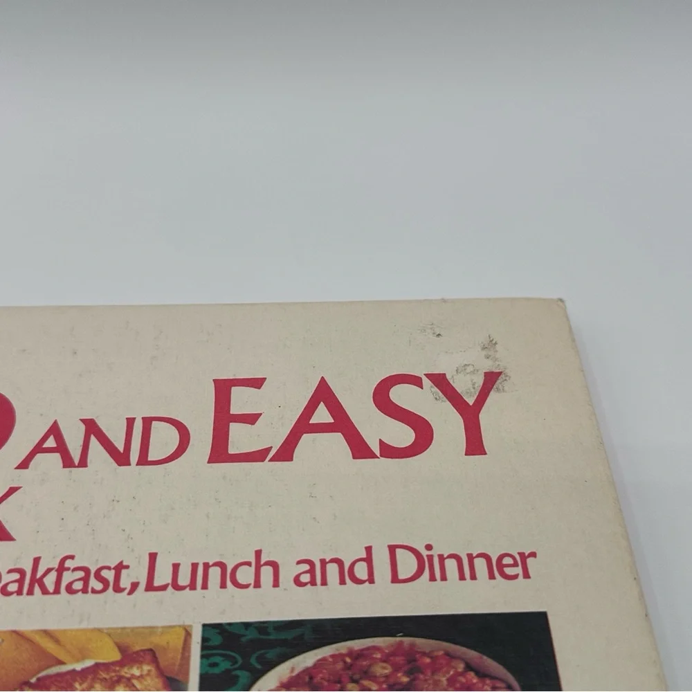 Vintage Betty Crocker's Good and Easy Cookbook (1974, 8th Printing) - Wirebound
